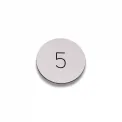 Disc Table Number - Metal Effect