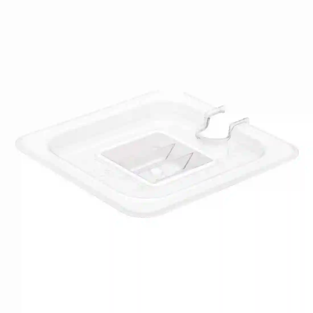 Vogue Polycarbonate 1/6 Gastronorm Lid Notched