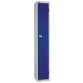 Elite Single Door Electronic Combination Locker with Sloping Top Blue