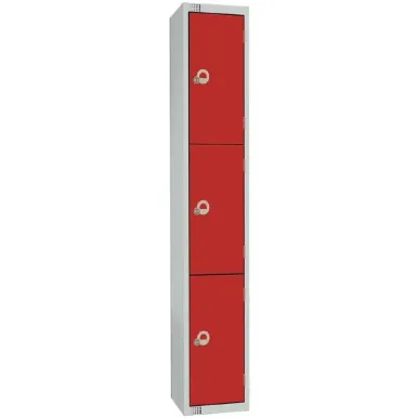 Elite Four Door Electronic Combination Locker Red