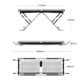 Cinders Propane Gas Barbecue Slimfold TG160