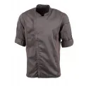Chef Works Urban Hartford Lightweight Zipper Chefs Jacket Graphite - Image 14
