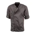 Chef Works Urban Hartford Lightweight Zipper Chefs Jacket Graphite - Image 15