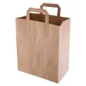 Fiesta Recyclable Brown Paper Carrier Bags Medium (Pack of 250) - Image 1