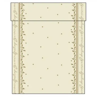 Swansoft Winter Greetings Airlaid Table Runner 38cm x 12m (Pack 6)
