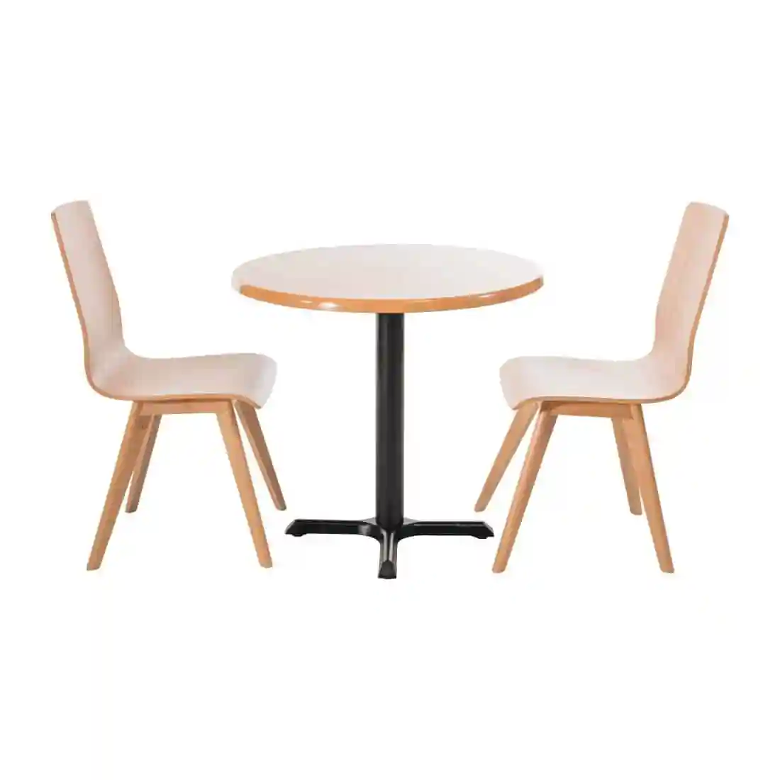 Fameg Wooden Flow Bentwood Beech Side Chairs (Pack of 2) - Image 6