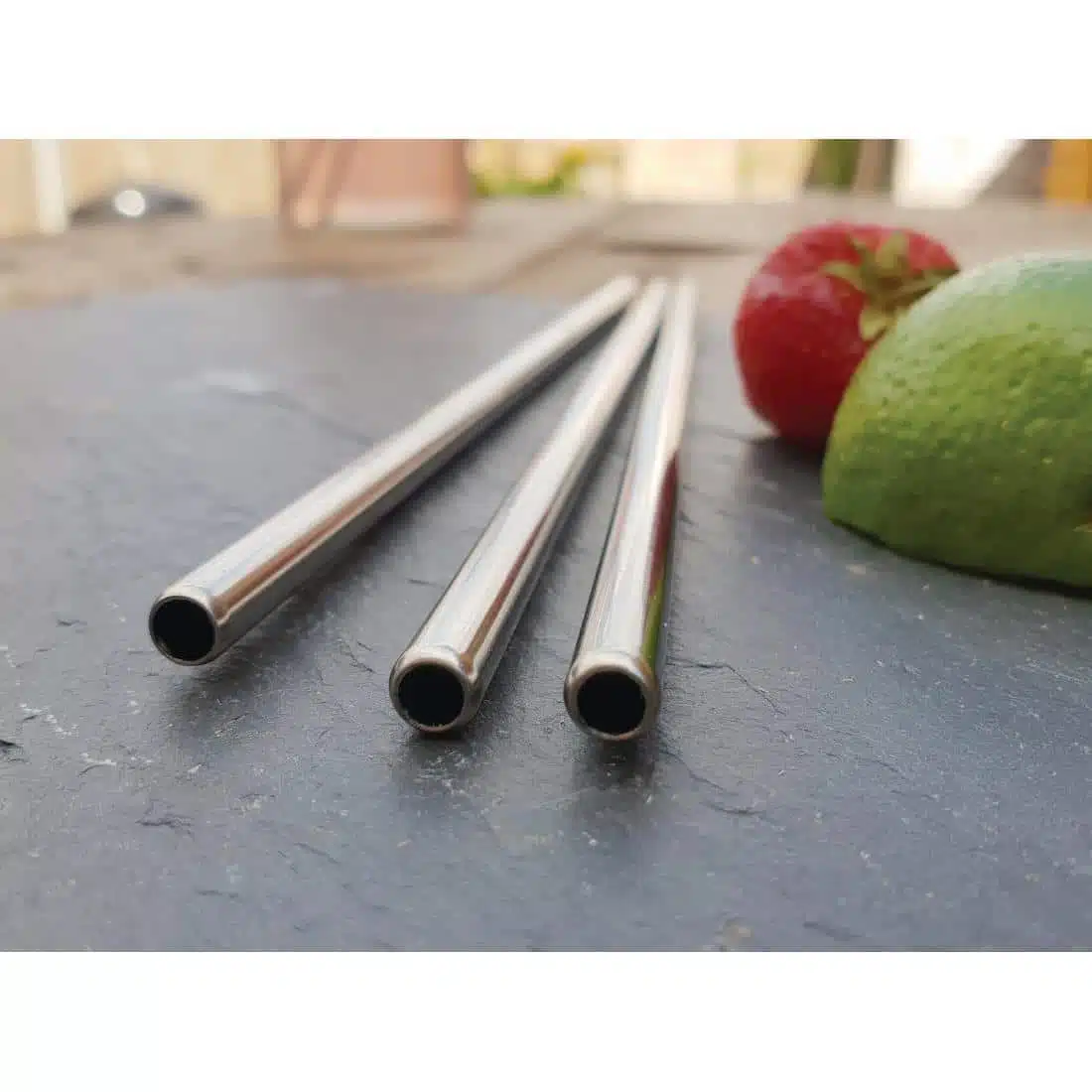 Beaumont Stainless Steel Metal Straws 8.5" (Pack of 25) - Image 5