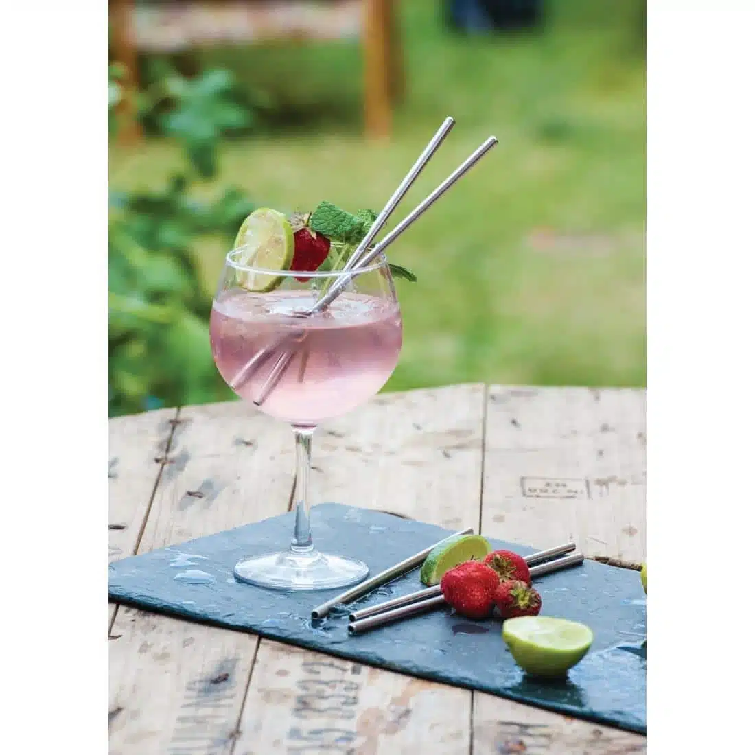 Beaumont Stainless Steel Metal Straws 8.5" (Pack of 25) - Image 9