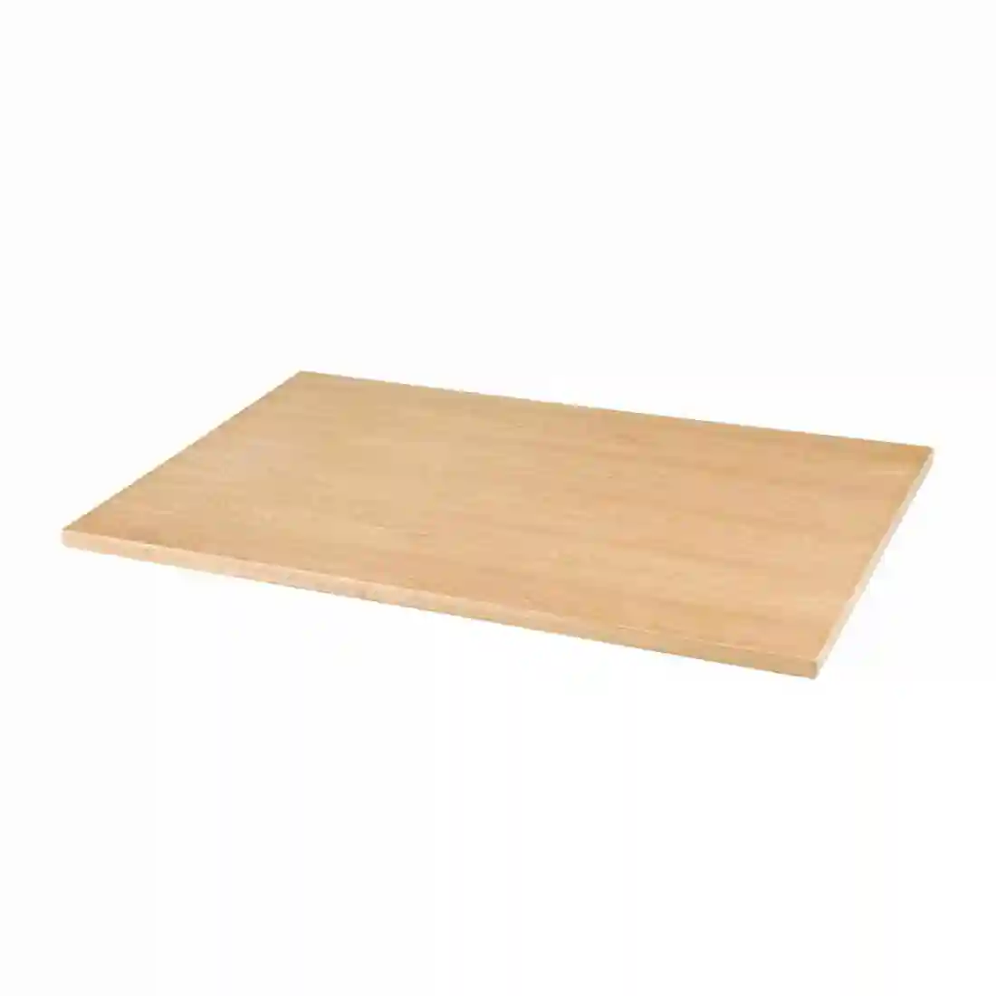 Bolero Pre-drilled Rectangular Table Top Natural Ash Veneer 1100 x 700mm - Image 2