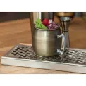 Beaumont Antique Brass Plated Curved Moscow Mule Mug 500ml - Image 2