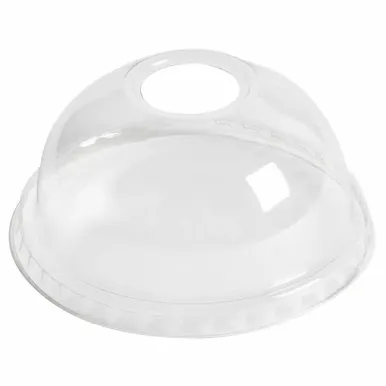eGreen Flexy-Glass Recyclable Domed Lids For Pint Glasses With Hole 95mm (1000 pack)