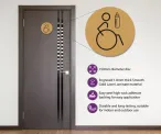 Disabled & Baby Change Toilet Door Symbol Right 150mm - Image 2
