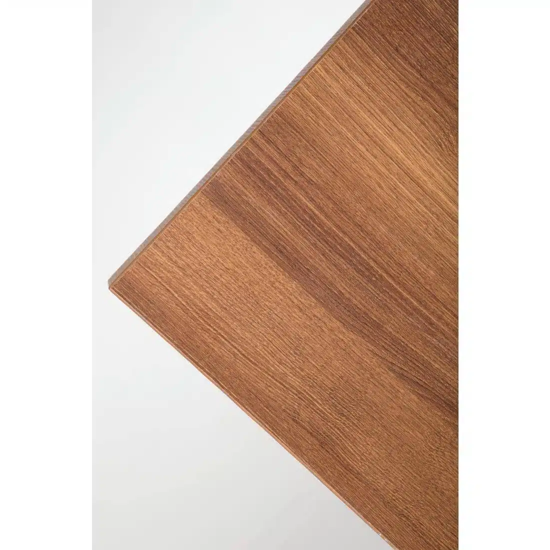 Bolero Pre-drilled Rectangular Table Top Rustic Oak 1100(W) x 700(D)mm - Image 5