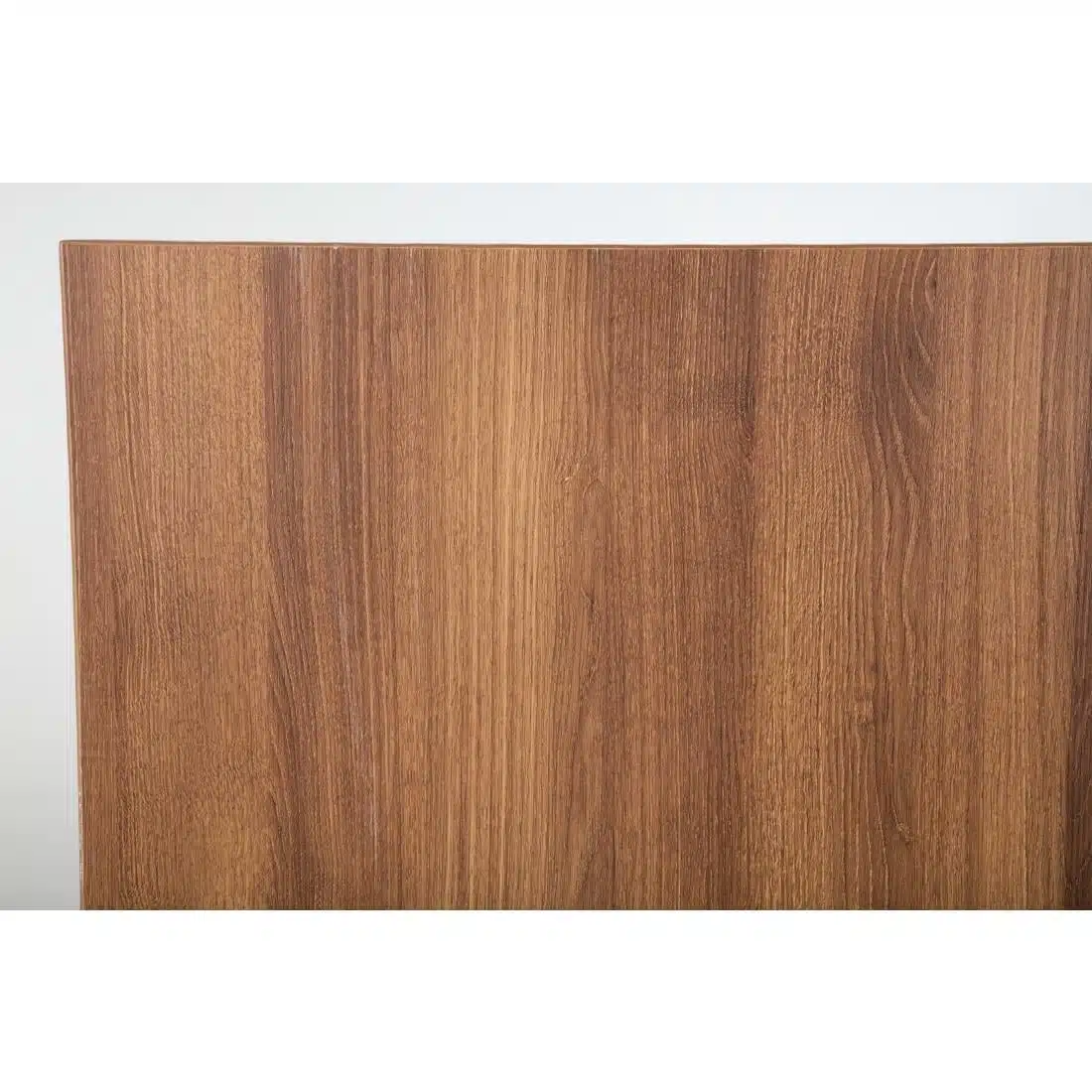 Bolero Pre-drilled Rectangular Table Top Rustic Oak 1100(W) x 700(D)mm - Image 6