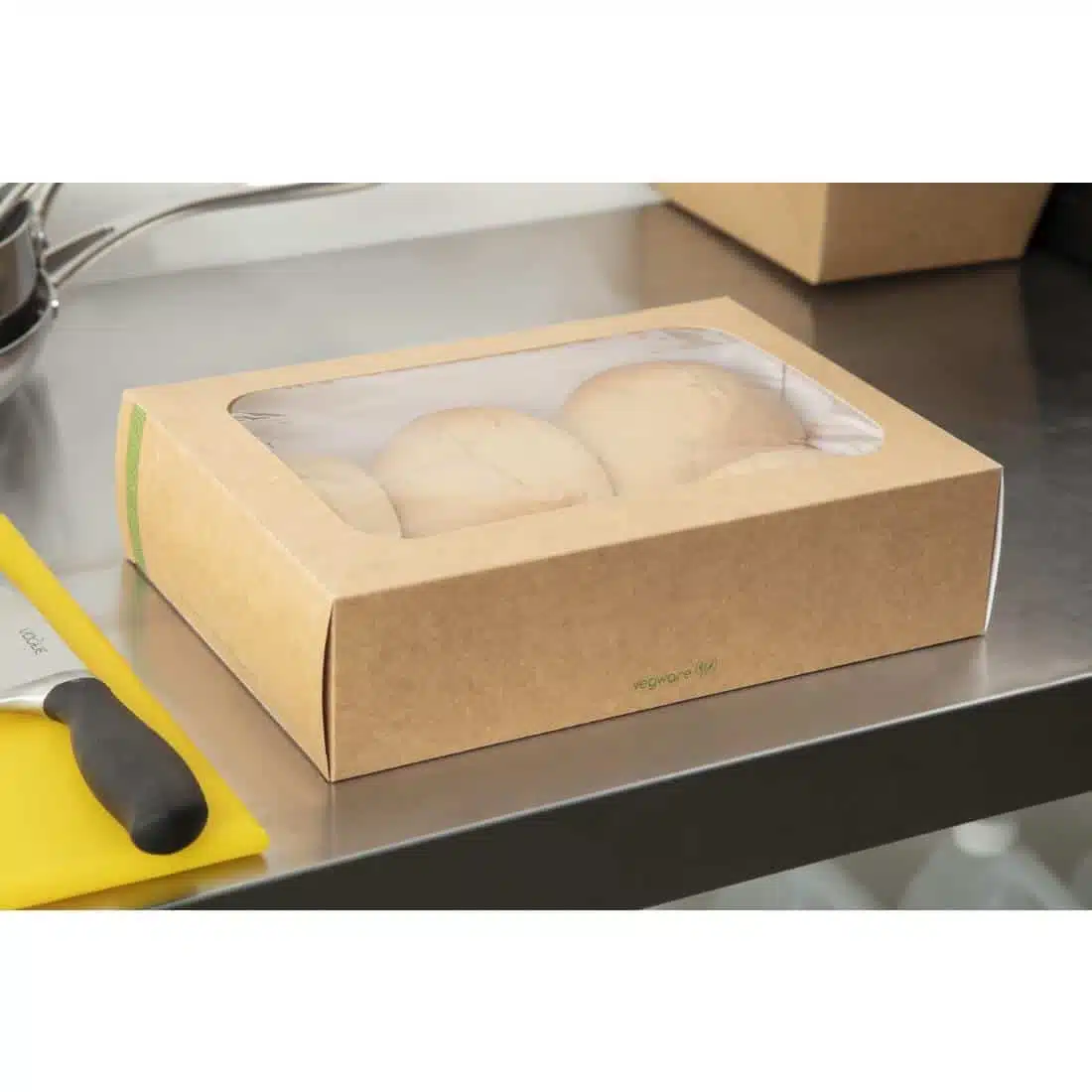 Vegware Compostable Sandwich Platters With Lid Regular (Pack of 50) - Image 6