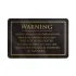 Foul and Abusive Language Bar Sign - Black
