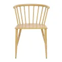Bolero Harrowdene Metal Side Chairs Wood Effect (Pack of 2) - Image 2