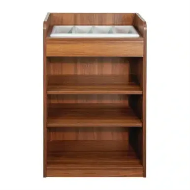 Cutlery Stand Walnut Finish