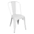 Bolero Bistro Steel Side Chair White (Pack of 4)