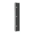 Elite Three Door Electronic Combination Locker Graphite Grey