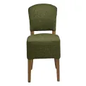 Hanoi Dining Chair In Weathered Oak with Shetland Forest Seatpad (Pack of 2) - Image 2