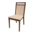Bolero Bespoke Bia B Stacking Chair in Cream/Walnut