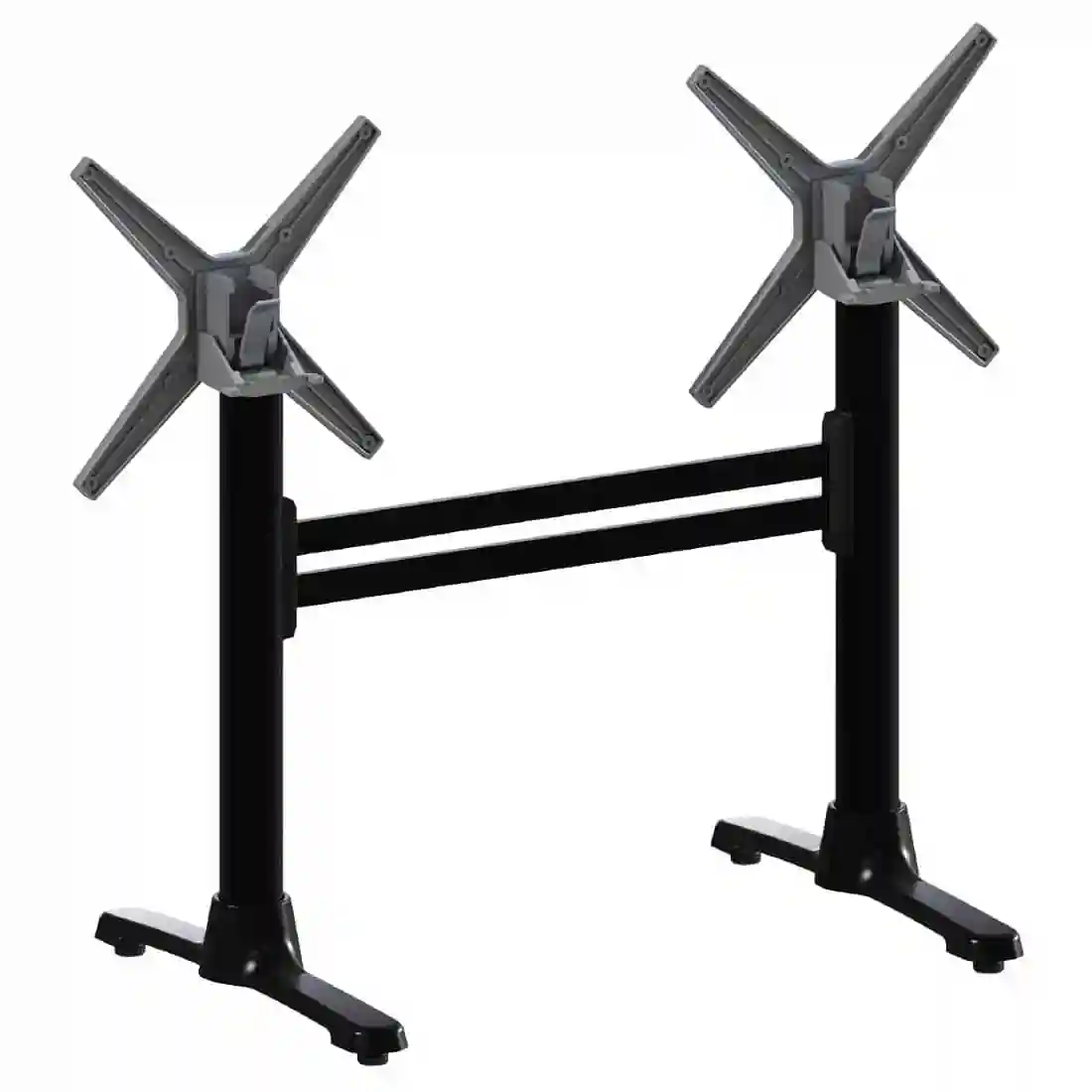 FLAT Auto Adjust ST22 Double Dining Table Base Black FlipTop - Image 1