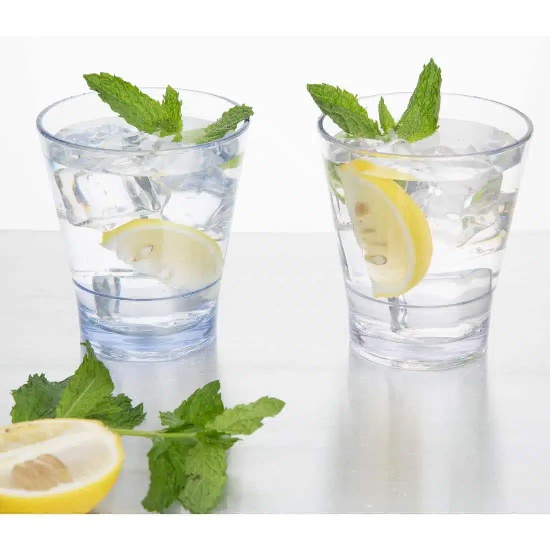 Olympia Kristallon Polycarbonate Stacking Tumblers - Blue 350ml (6 Pack) - Image 5
