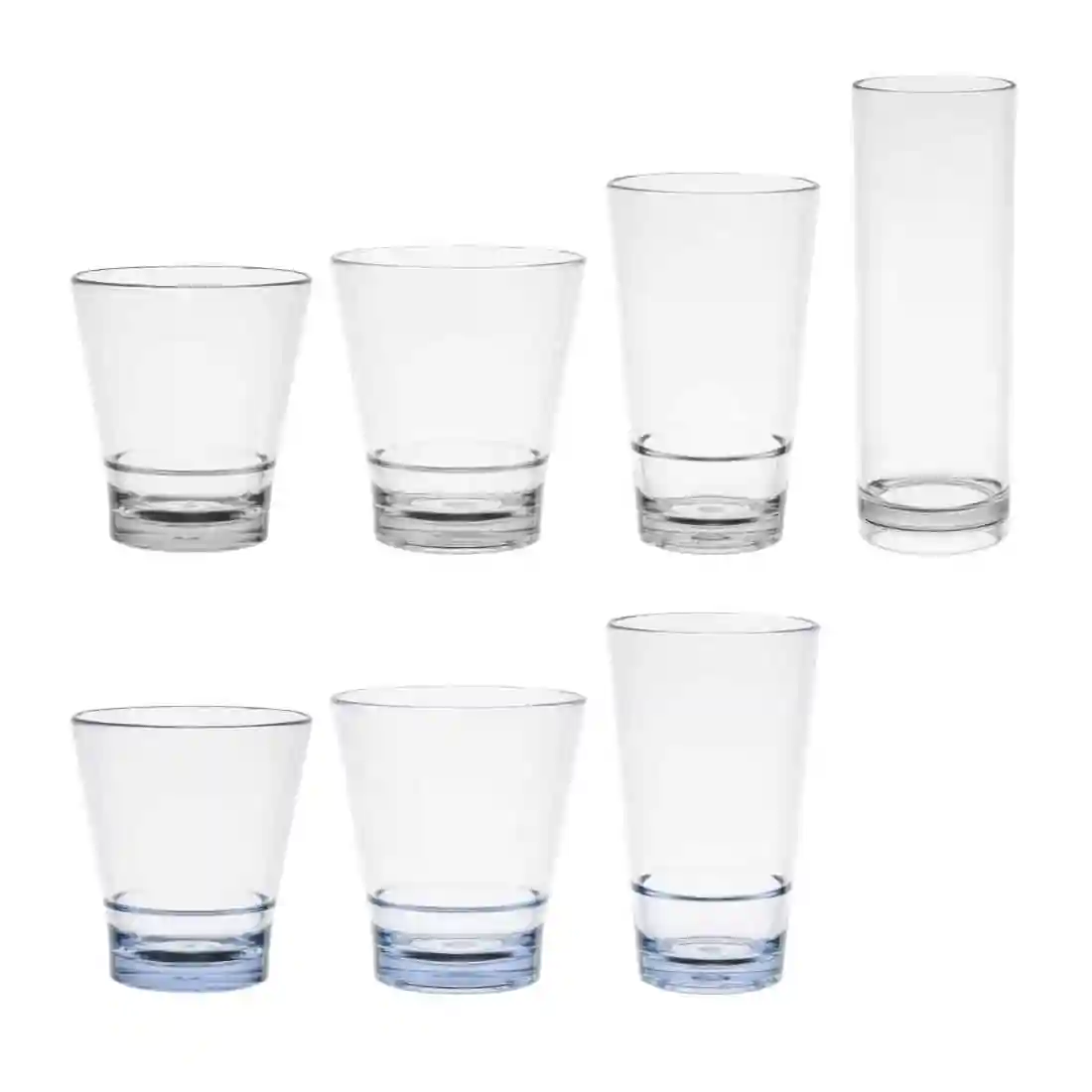 Olympia Kristallon Polycarbonate Stacking Hi-ball Tumblers - Clear 420ml (6 Pack) - Image 4