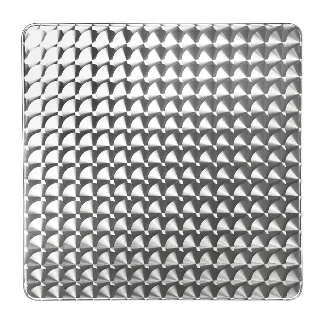 Bolero Steel and Aluminium Square Bistro Table 600mm - Image 2