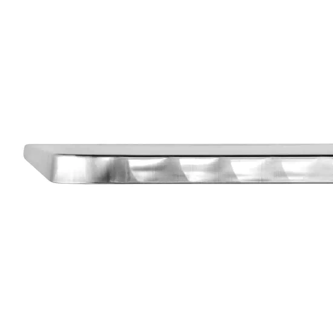 Bolero Steel and Aluminium Square Bistro Table 600mm - Image 3