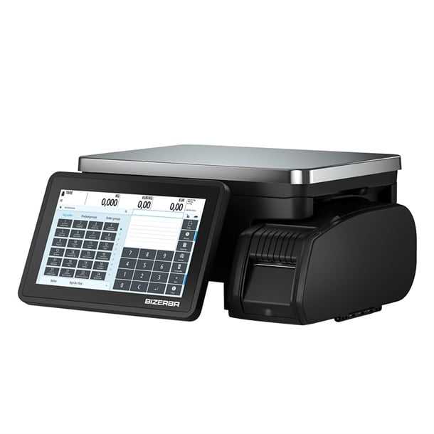 Bizerba Q1 100 Scale. Printer: 2” Standard Labels