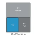 Cambro Polycarbonate 1/2 Gastronorm Pan 200mm