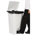 Rubbermaid Step-On Pedal Bin White 87Ltr - Image 3