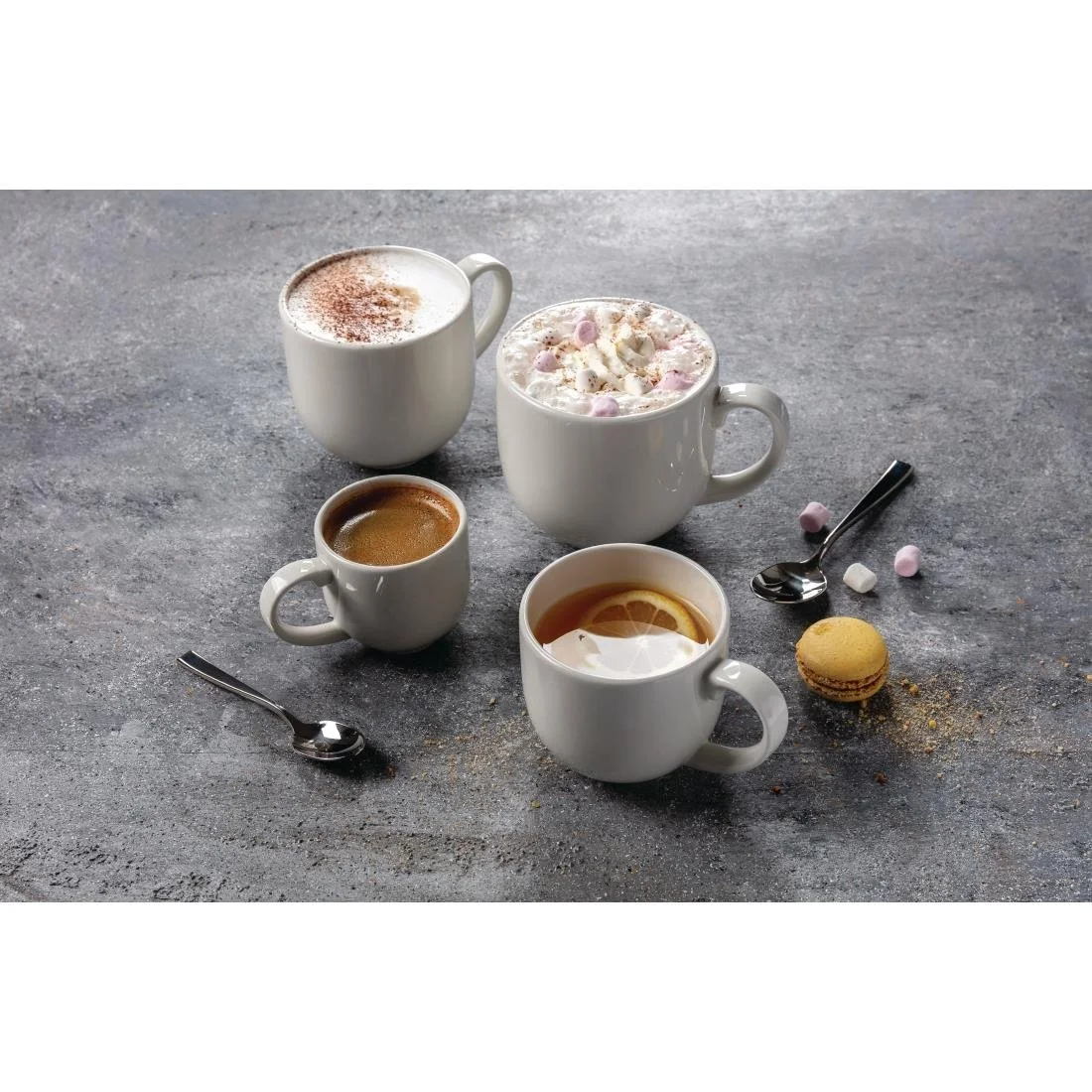 Steelite Taste City Mugs White 285ml (12 Pack) - Image 4