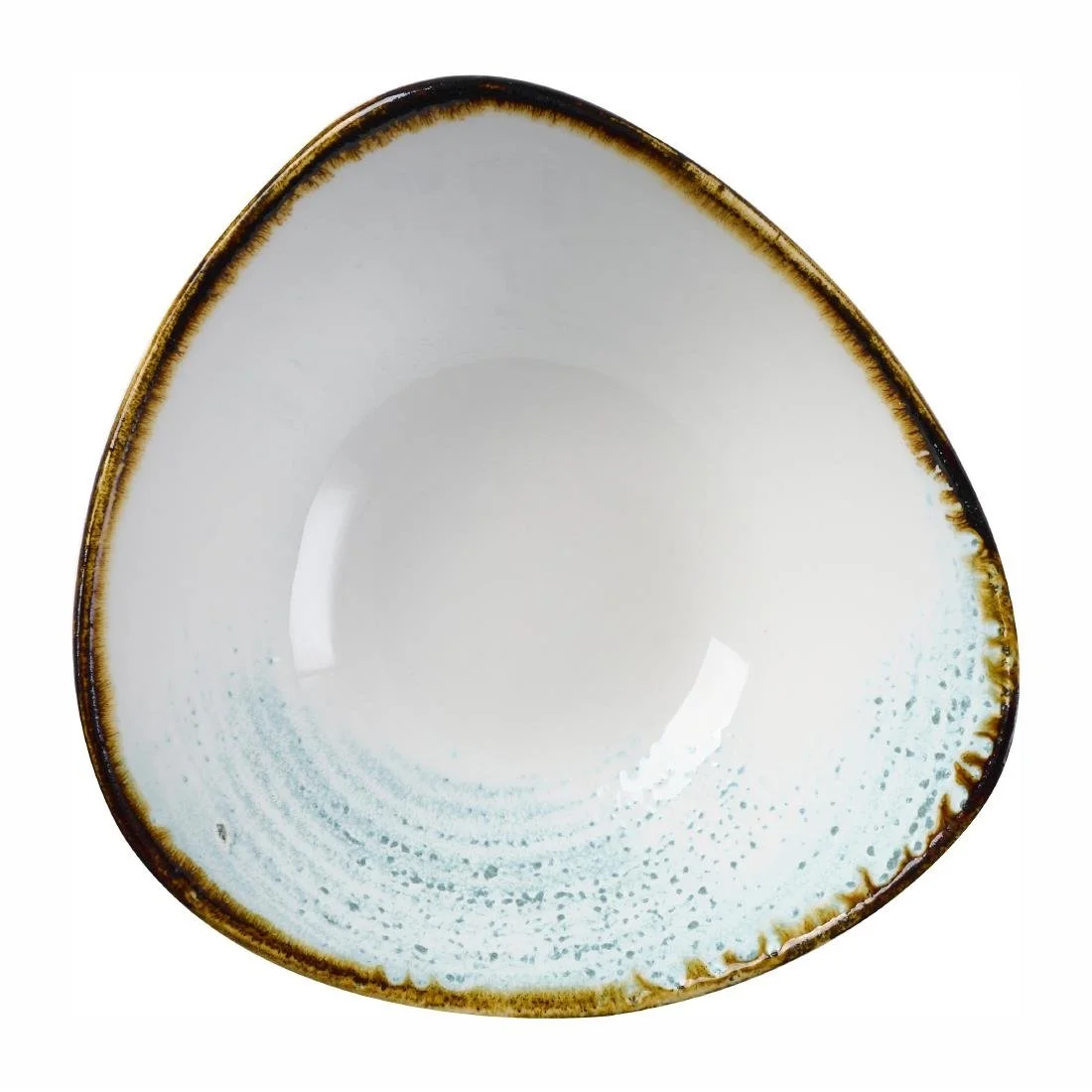 Churchill Homespun Accents Aquamarine Triangle Bowls 185mm (12 Pack) - Image 1
