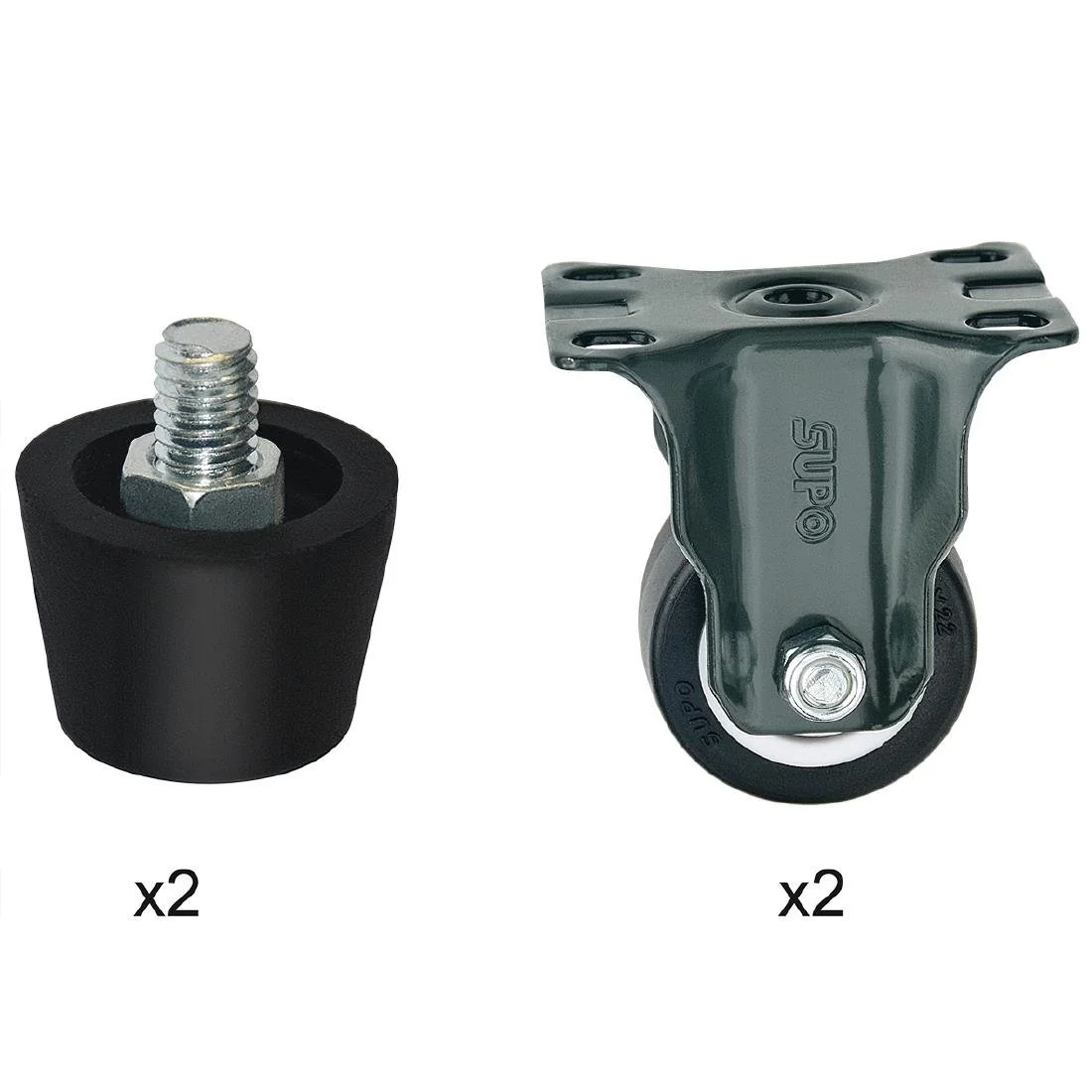 Buffalo Complete Feet & Standard Castors (Set of 4)