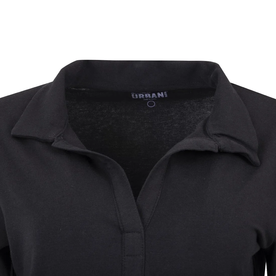 Uniform Works Womens V-Neck T-Shirt Black XS
