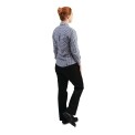 Uniform Works Womens Gingham Shirt Black L