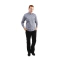 Uniform Works Womens Gingham Shirt Black L
