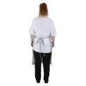 Whites Butchers Stripe Bib Apron Grey/White - Image 2