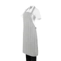 Whites Butchers Stripe Bib Apron Grey/White - Image 4