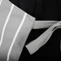 Whites Butchers Stripe Bib Apron Grey/White - Image 7