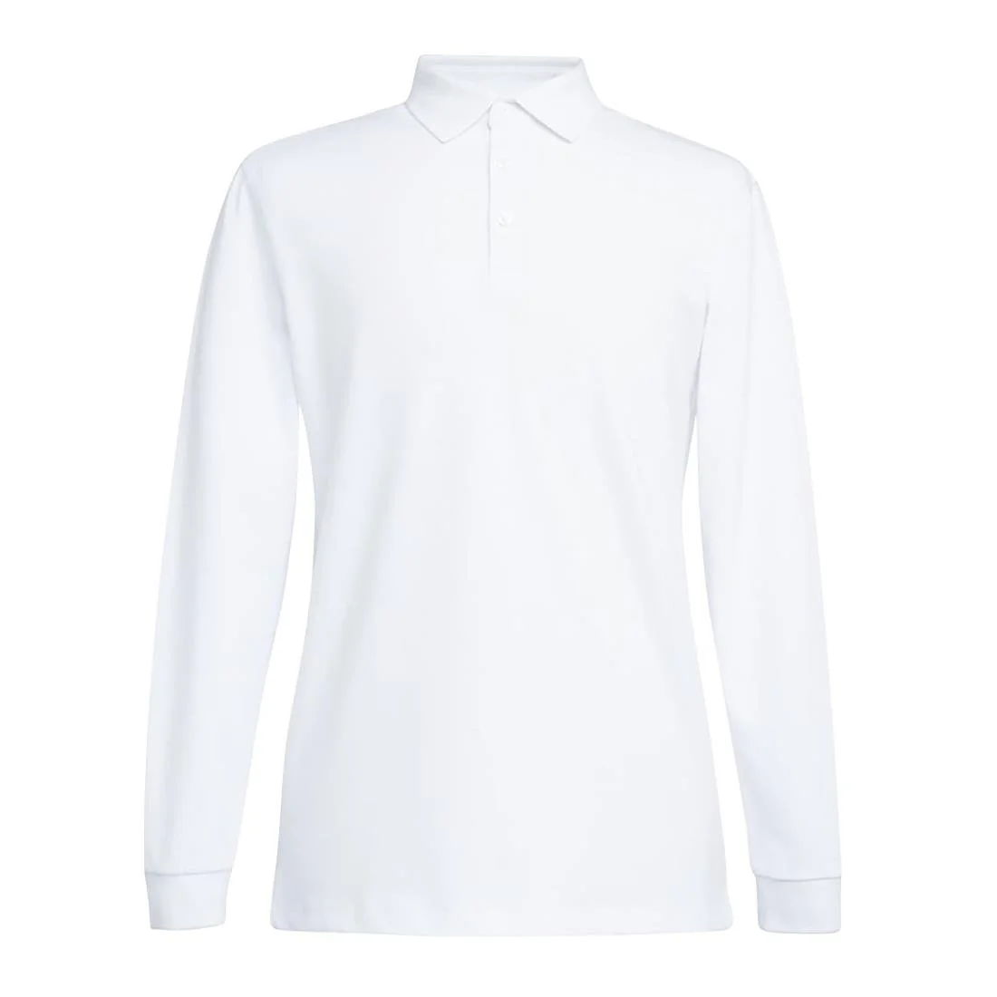 Brook Taverner Frederick Men's White Long Sleeve Polo - Image 1