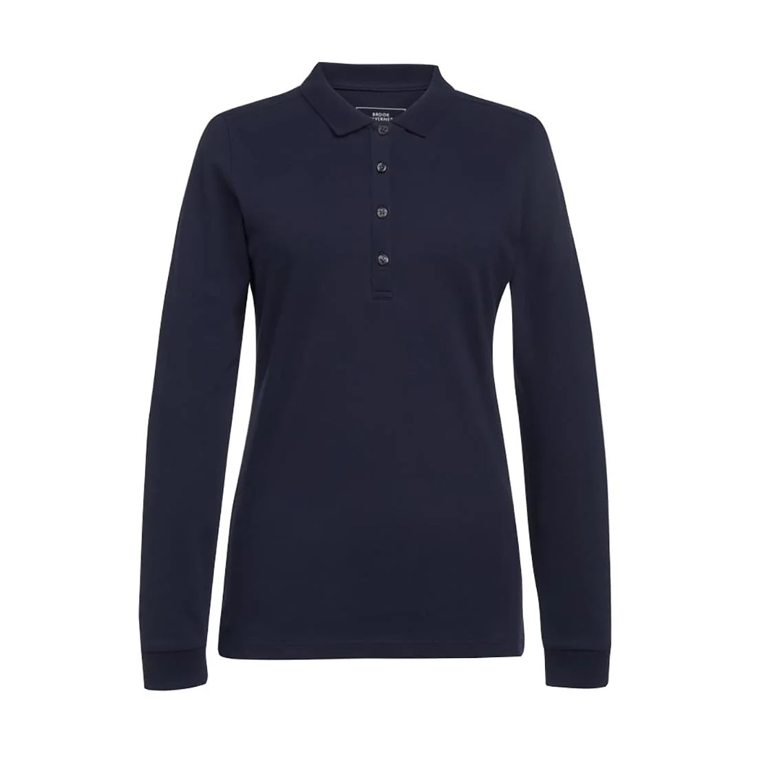 Brook Taverner Anna Women's Navy Long Sleeve Polo - Image 1