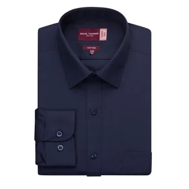 Brook Taverner Mens Long Sleeve Navy Rapino Shirt