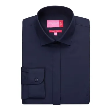 Brook Taverner Ladies Long Sleeve Navy Parma Shirt