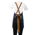 Southside Denim Short Cross-Back Bib Apron Blue - Image 4