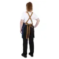 Southside Denim Short Cross-Back Bib Apron Blue - Image 11
