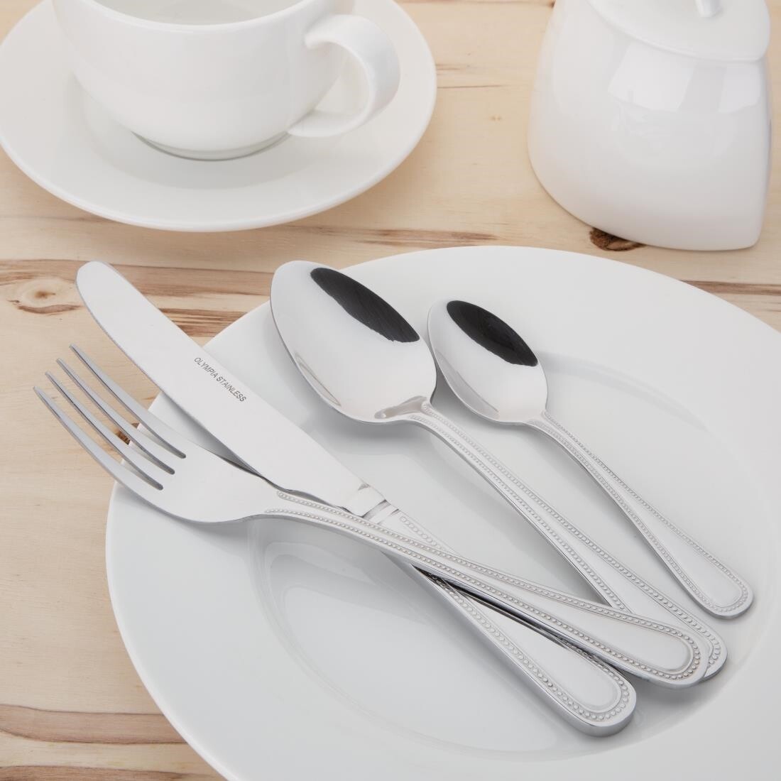 Olympia Bead Solid Handle Table Knife